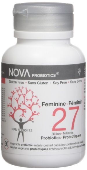Version 1.0.0 Nova Probiotics Feminine 27 mil millones probióticos para mujeres