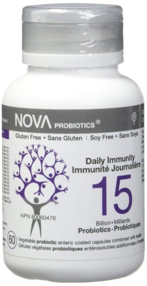 Version 1.0.0 Nova Probiotics Inmunidad diaria suplemento 15 mil millones CFU