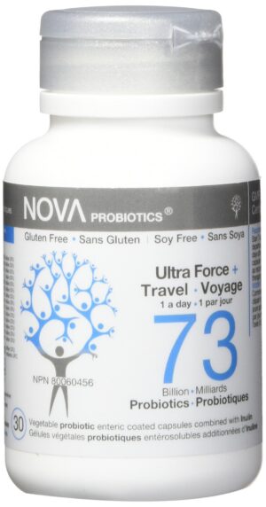 Version 1.0.0 Nova Probiotics Ultra Force 73 mil millones cápsulas vegetales frasco