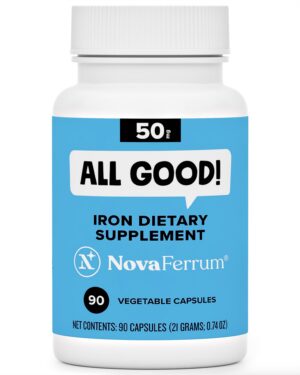 Version 1.0.0 Frasco de cápsulas de hierro NovaFerrum All Good