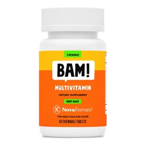 NovaFerrum BAM multivitamin masticable frasco frontal