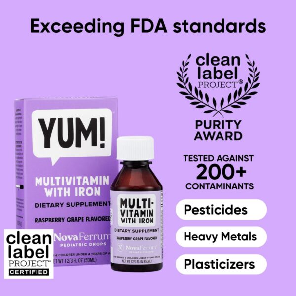 Version 1.0.0 NovaFerrum Yum etiqueta nutricional