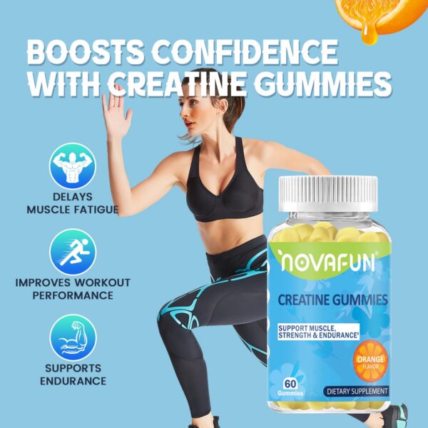 Novafun Creatine Supplements back label