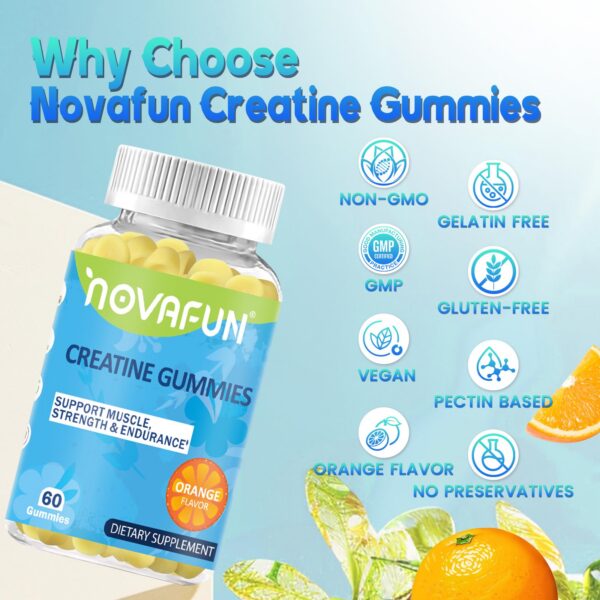 Gummies orange flavor close-up