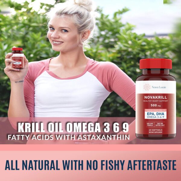 Frasco de NovaKrill Krill Oil 1000 mg