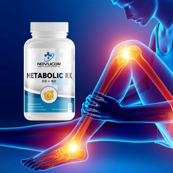 Cápsulas del suplemento D3 + K2 Metabolic Series