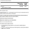 NOW Foods Calcium Citrate etiqueta lateral