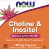 Cápsulas vegetarianas NOW Choline & Inositol