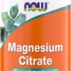 Frente de la etiqueta NOW Citrato de Magnesio