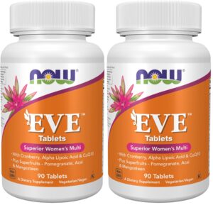 NOW Eve multivitamínico para mujeres frasco frontal