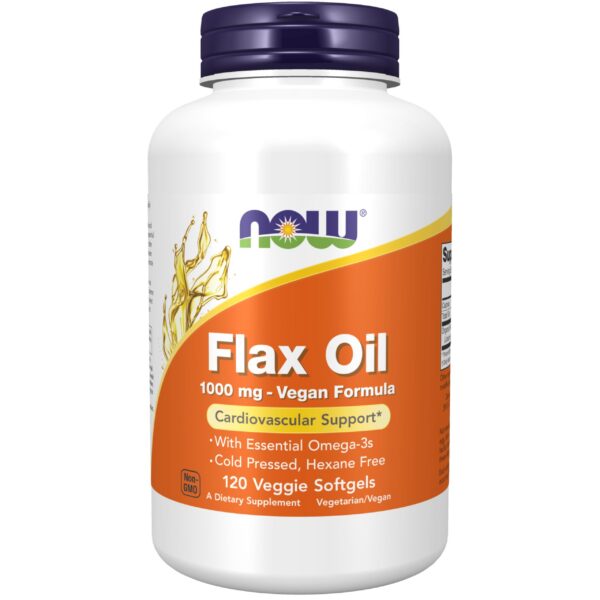 NOW Flax Oil 1000 mg frasco
