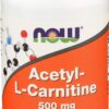 Frasco NOW Foods acetil-l-carn 500 mg