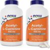 Frasco NOW Foods Acetil L-Carnitina 500 mg