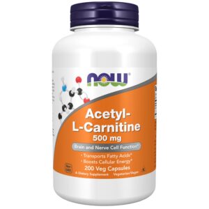 Version 1.0.0 Frasco NOW Foods Acetil-L-Carnitina con etiqueta