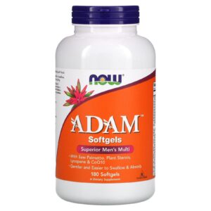 NOW Foods Adam vitaminas múltiples para hombres paquete frontal