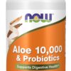 Version 1.0.0 NOW Foods Aloe 10,000 y probióticos 60 cápsulas veganas