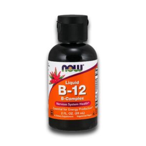 Frasco de Now Foods B-12 líquido 2 oz