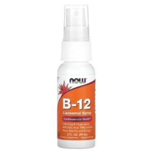 NOW Foods B-12 Lipospray 2 oz botellita