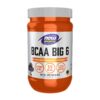 NOW Foods BCAA Big 6 frasco y etiqueta