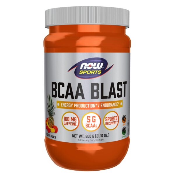 Frente del envase NOW Foods BCAA Blast