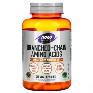 NOW Foods BCAA 800 mg cápsulas frasco