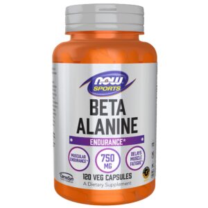 Botella NOW Foods Beta-Alanine 750 mg