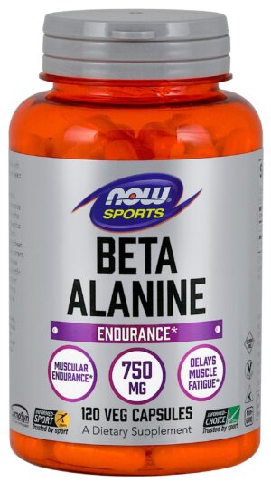 Version 1.0.0 Frontal de Now Foods Beta-Alanine cápsulas