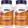 NOW Foods Choline & Inositol botella frontal