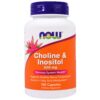 Frente del envase NOW Foods Choline & Inositol