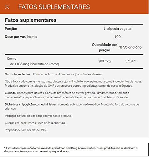 Tabletas de cromo picolinato NOW Foods