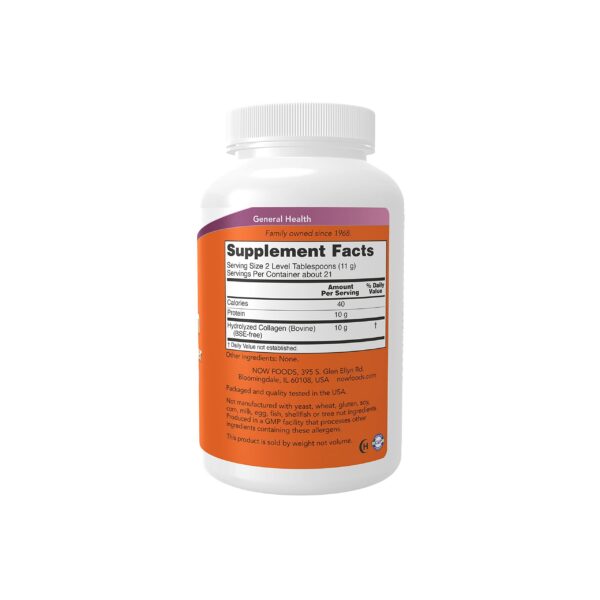 Version 1.0.0 Etiqueta lateral del envase de colágeno NOW Foods