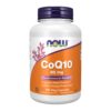 Frente del frasco NOW Foods CoQ10 60 mg cápsulas vegetales