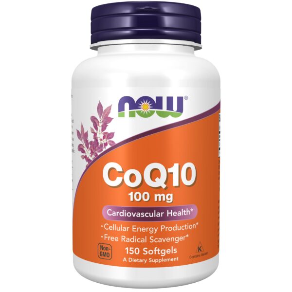 Version 1.0.0 NOW Foods CoQ10 frontal del envase
