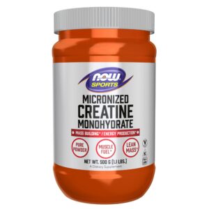 Creatina micronizada NOW Foods 500 g frasco