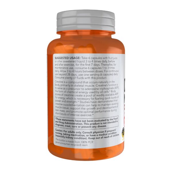 Version 1.0.0 Frasco y etiqueta de creatina monohidratada