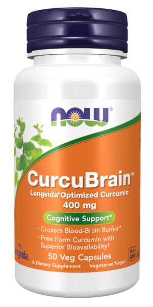 Version 1.0.0 NOW Foods CurcuBrain 400mg con curcumina Longvida