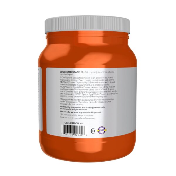 Version 1.0.0 NOW Foods Egg White Protein etiqueta frontal