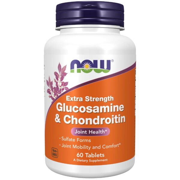 NOW Foods Glucosamina Condroitina Extra Fuerza frasco