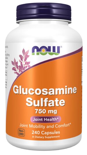 NOW Foods glucosamina sulfato botella
