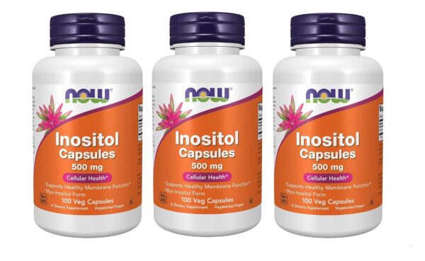 Frasco NOW Foods Inositol 500 mg cápsulas