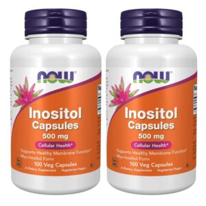 Version 1.0.0 Frasco NOW Foods Inositol 500 mg cápsulas