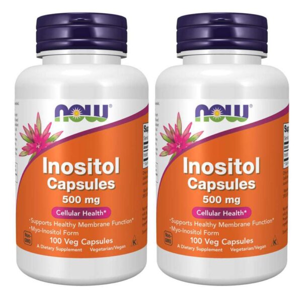 Frasco NOW Foods Inositol 500 mg cápsulas