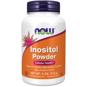 Frasco de NOW Foods Inositol Polvo