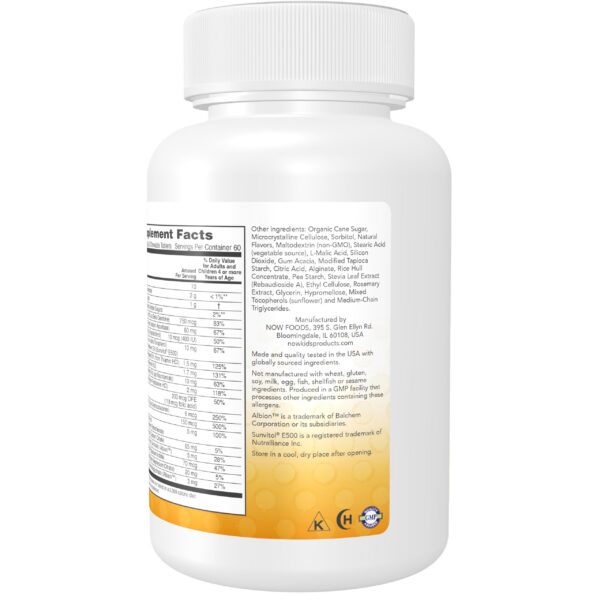 NOW Foods Kid Vits vitaminas masticables sabor berry para niños saludables