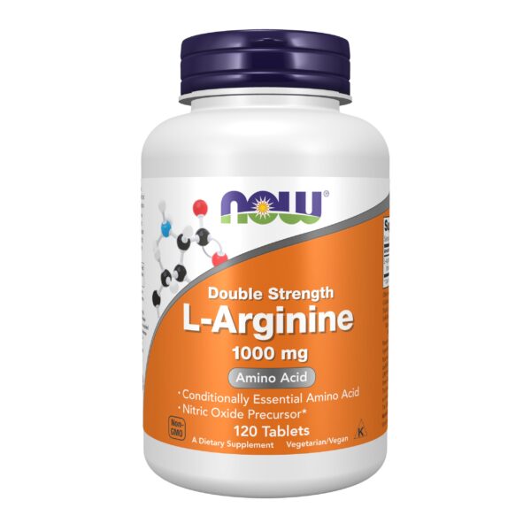 NOW Foods L-Arginine frasco frontal