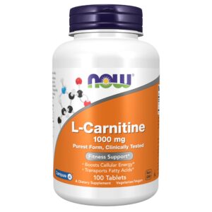 Frasco NOW Foods L-Carnitina 1000 mg