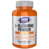 Frente del frasco NOW Foods L-Glutamine Pure Powder