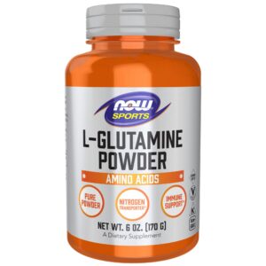 Version 1.0.0 Frente del frasco NOW Foods L-Glutamine Pure Powder