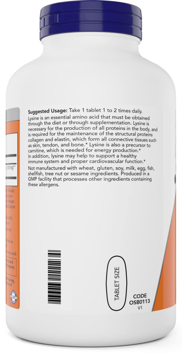 Tabletas de lisina 1000 mg