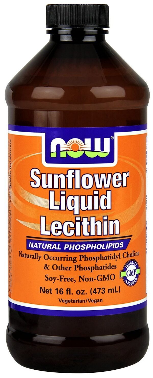 Lecitina líquida de girasol en botella